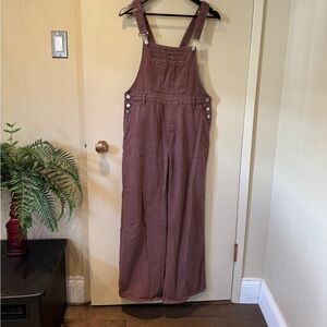 Purple wide leg coveralls overalls size small